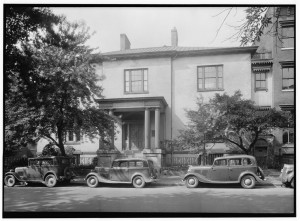 The Wickham House where The Valentine opened, seen after 1933. Courtesy of the Library of Congress.