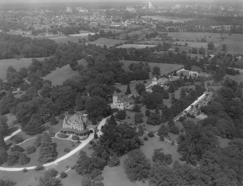 Maymont aerial view pre 1930s